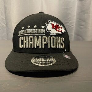 New Era Black and Gray 9FIFTY Snapback Hat KC